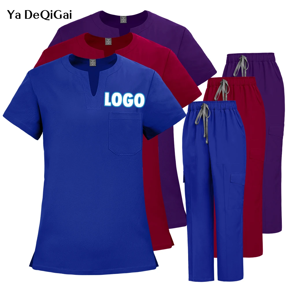 conjunto-de-scrubs-elasticos-unissex-calcas-retas-e-blusas-de-secagem-rapida-para-uniforme-medico-hospitalar-odontologico-e-enfermagem-2-pecas-personalizaveis