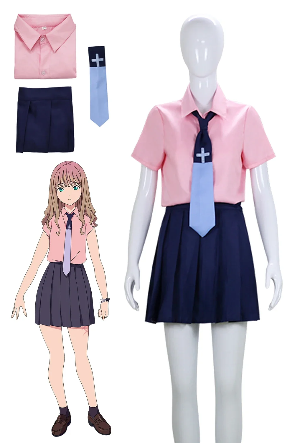 

Yume Minami Cosplay Women Costume Anime Gridman Roleplay Fantasia Woman Halloween Carnival Party Clothes For Female