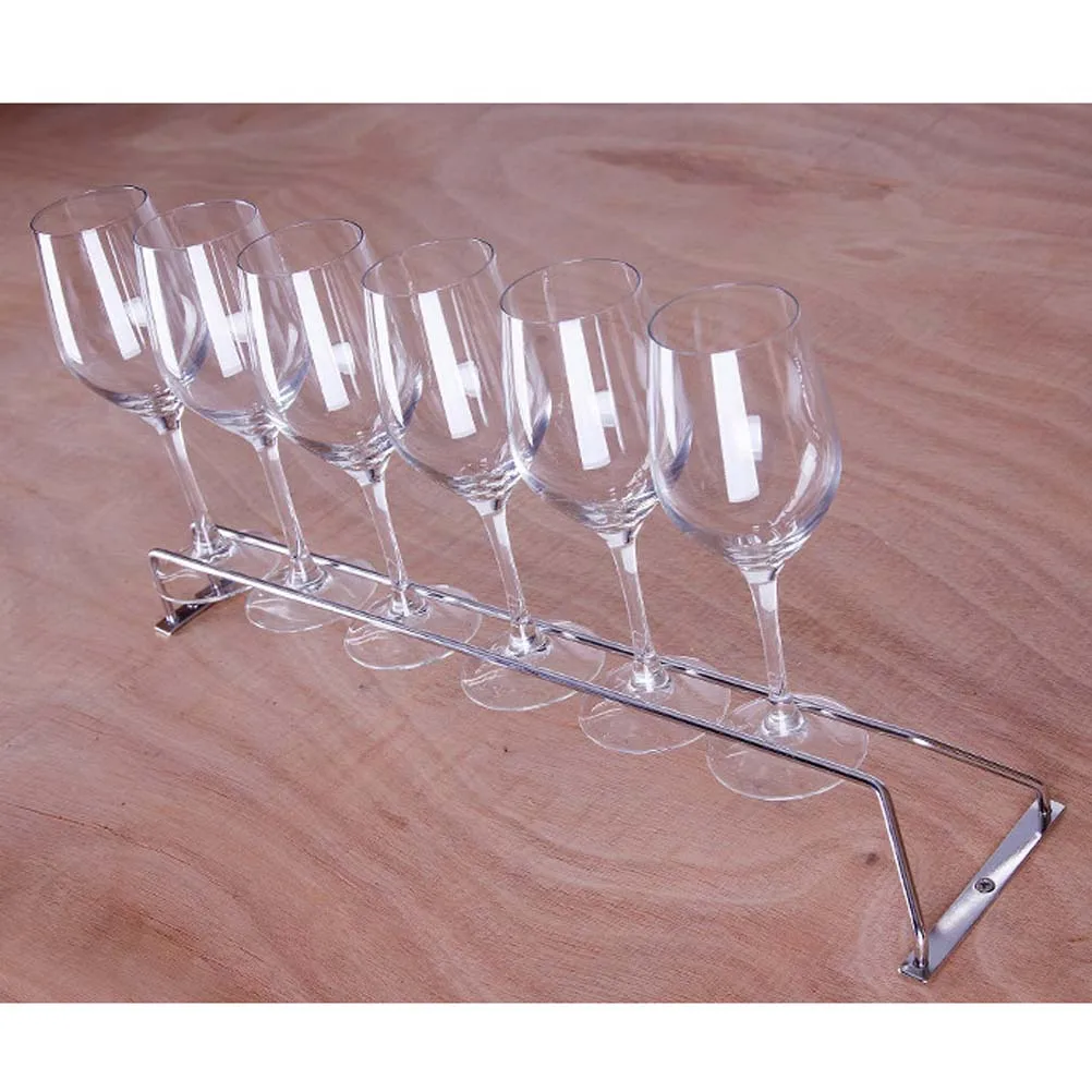 

55 Cm Glass Holder Stemware Rack Hanger Racks under Cabinet Stainless Steel