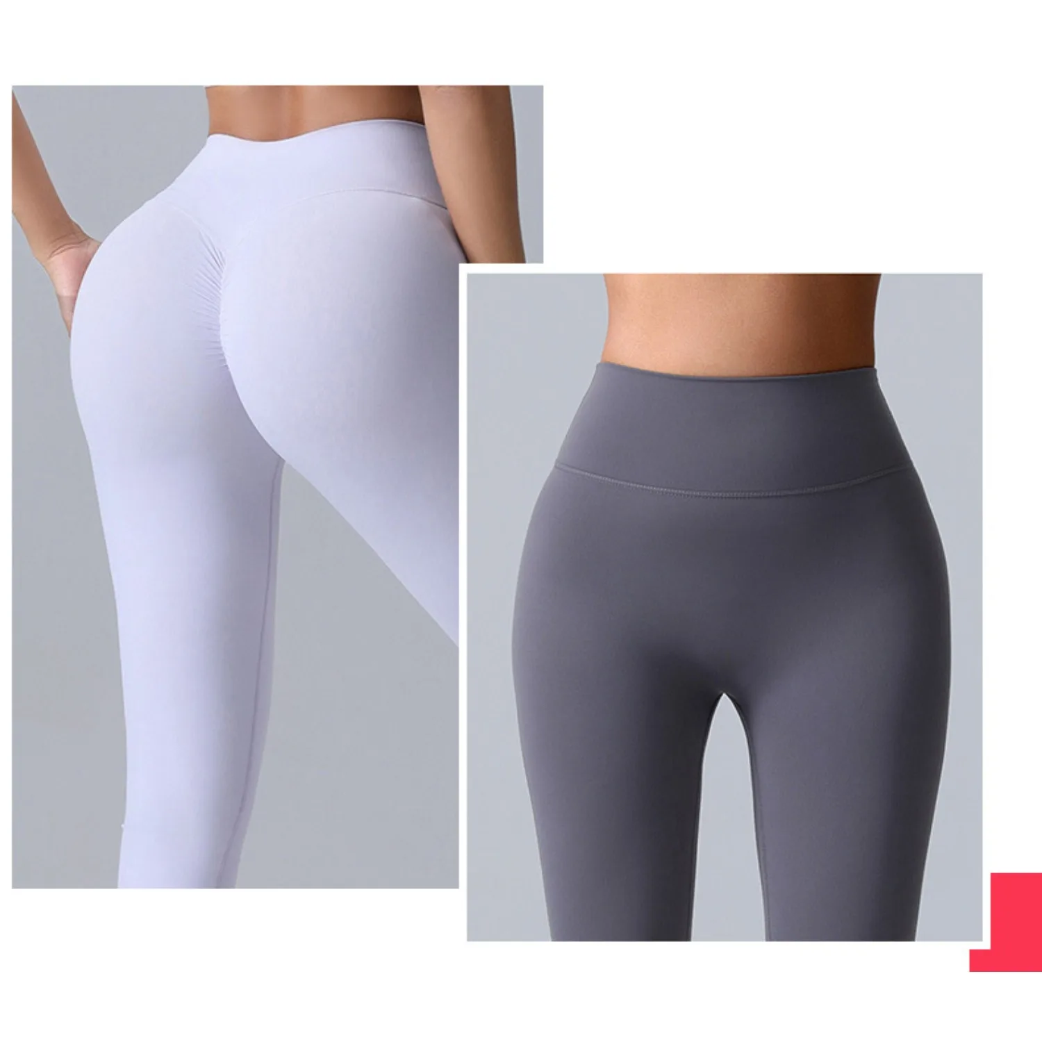 กางเกงกีฬาขายาวไร้ตะเข็บสำหรับผู้หญิง เอวสูง ยกสะโพก กระชับสัดส่วน กางเกงโยคะ ออกกำลังกาย เล่นกีฬากลางแจ้ง กางเกงทรงบาน