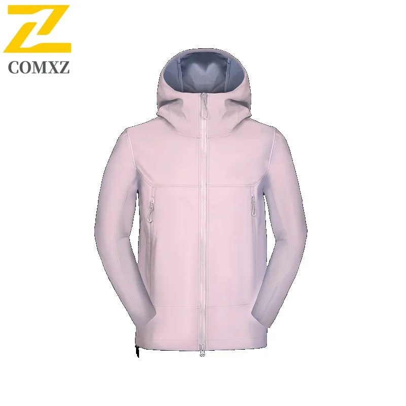سترة رجالي COMXZ ماركة فاخرة بغطاء للرأس للمغامرة الخارجية ملابس خارجية مقاومة للرياح نمط يومي سترة واقية جديدة للخريف خفيفة الوزن #5
