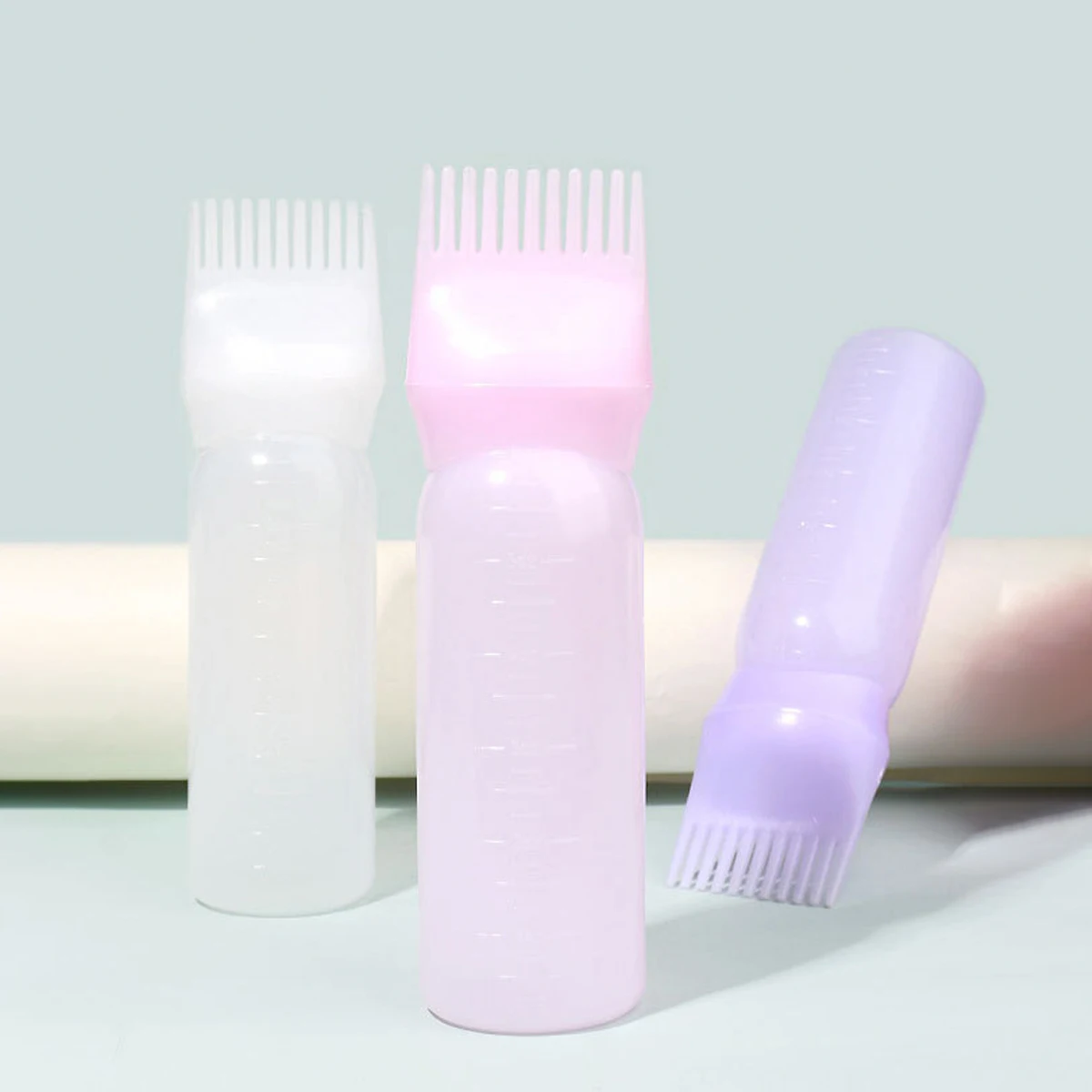 3 uds cepillo de plástico para teñir el cabello botellas de champú peine de aceite herramientas de estilismo tinte para el cabello herramientas de salón de belleza especiales para pelucas de cabello real