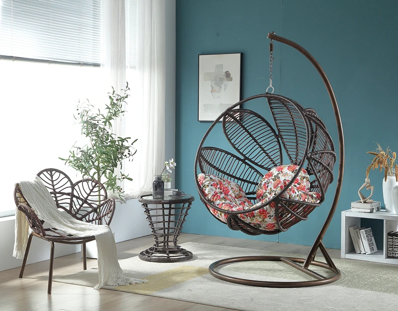 Adult Hanging Chair Rattan Chair Hanging Basket Swing Rocking Chair Single Double Outdoor Home Indoor Children's Balcony Leisure