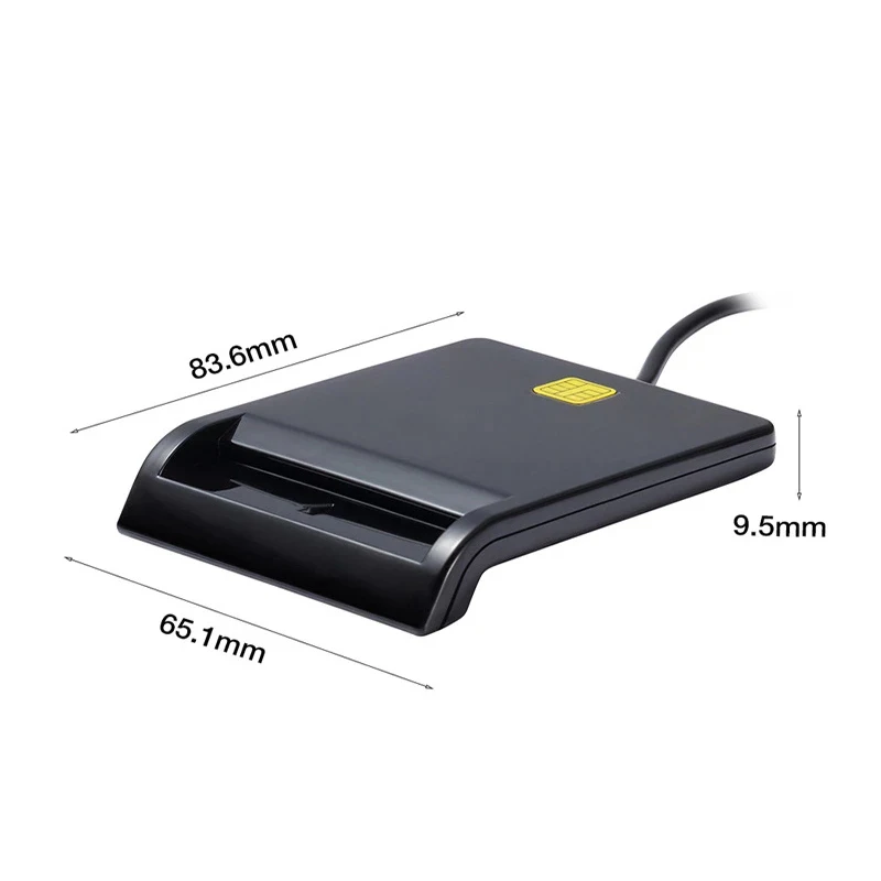 USB Smart Card Reader IC/ID EMV-kaartlezer voor bankkaart SD/TF/SIM-kaartlezer voor Windows 7 8 10 Linux OS USB-CCID ISO