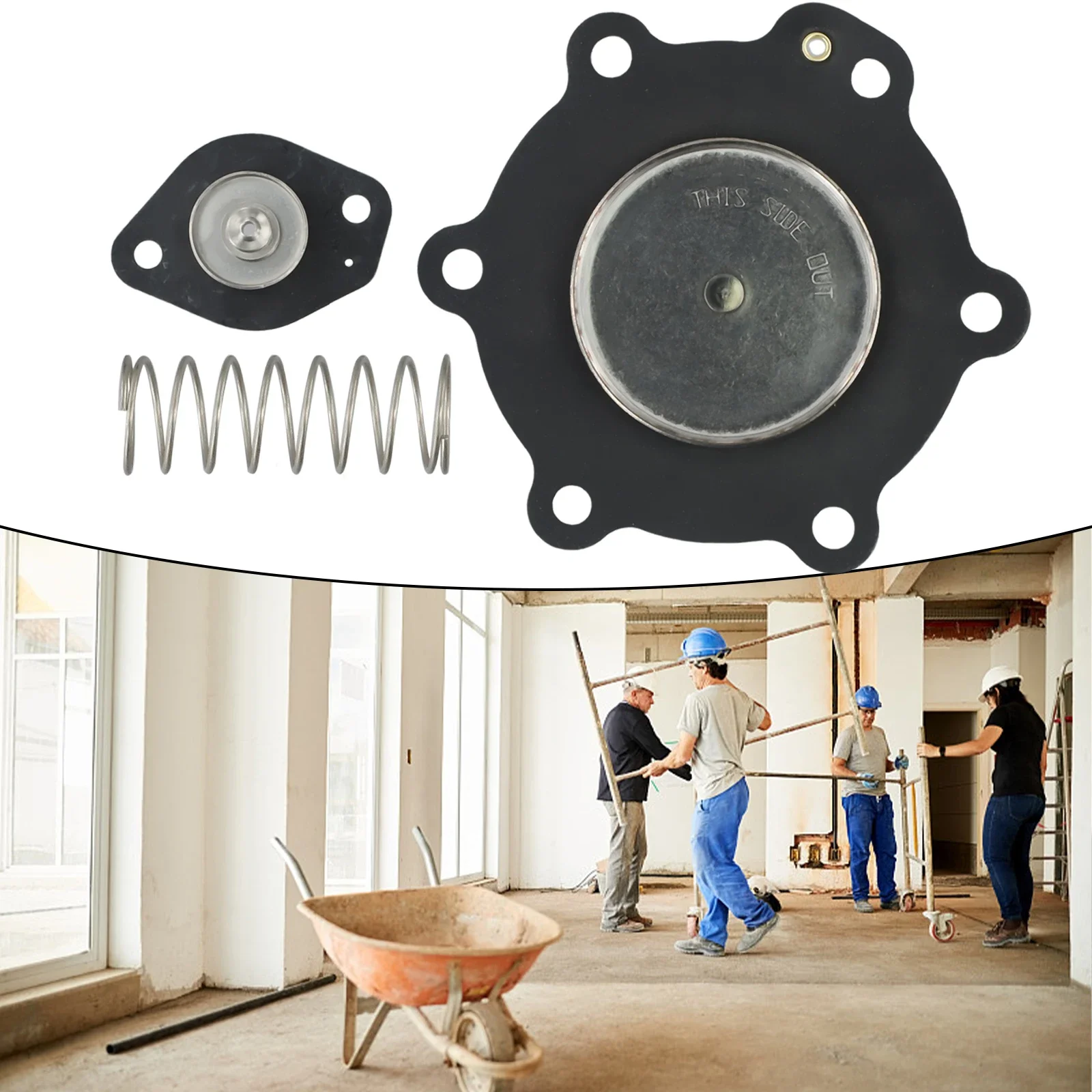 Diaphragm Repair Kit C113827 112 Reliable Replacement for ASCO Dust Collector DN40 SCG353A047 Easy Installation