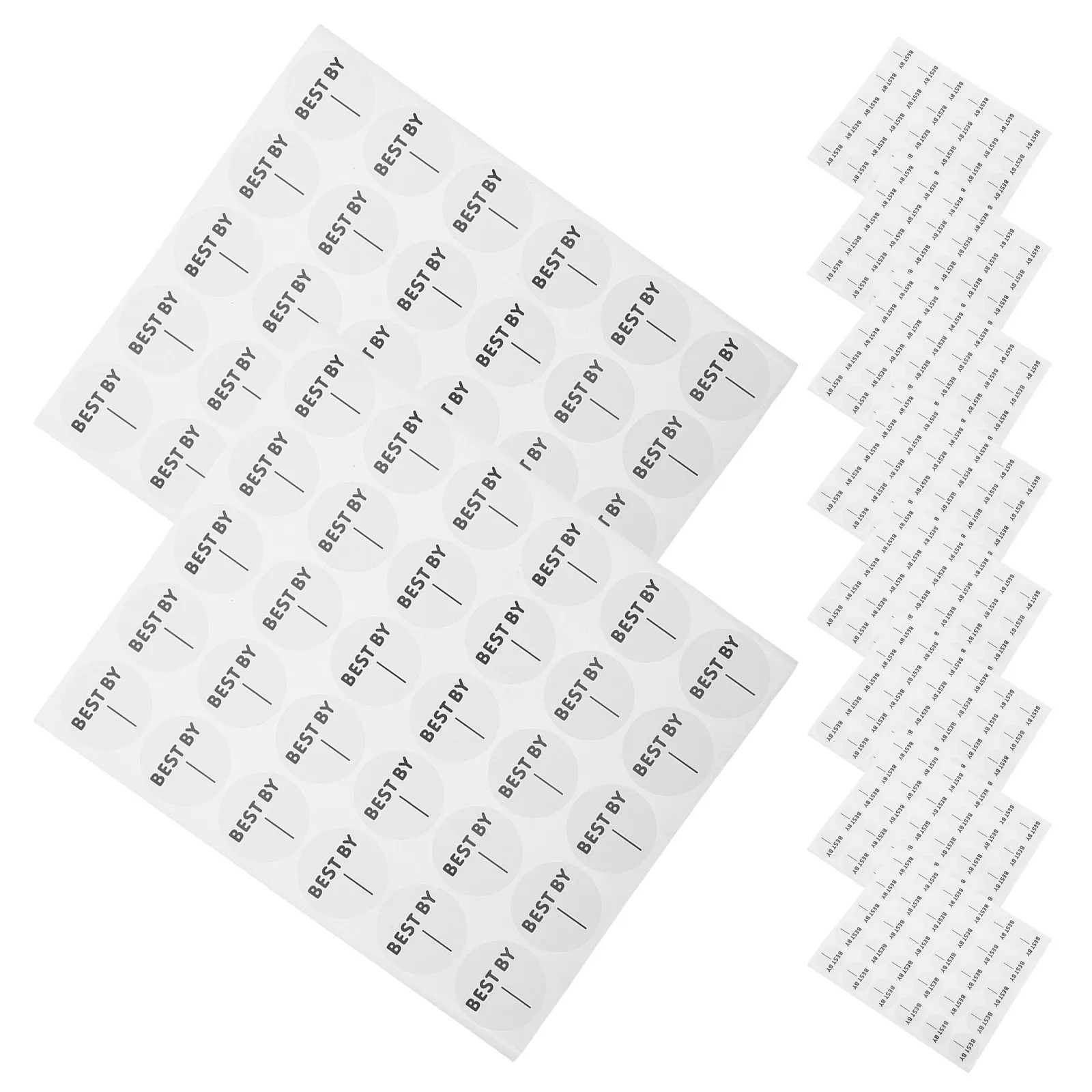 

30Pcs Expiry Date Stickers Food Labels for Containers Clear Visible Freezer Refrigerator Restaurant Food Safety Stickers