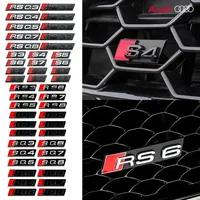 Car ABS Front Grille Emblem Badge for Audi S3 S4 S5 S6 S7 S8 RS3 RS4 RS5 RS6 RS7 RS8 SQ3 SQ4 SQ5 SQ6 SQ7 SQ8 RSQ3 RSQ5 RSQ7 RSQ8