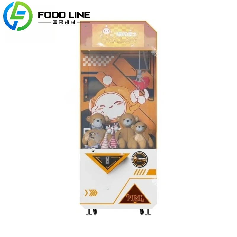 Parque de diversões brinquedo coletor moeda máquina de jogo de pelúcia brinquedos de venda arcade grande garra guindaste máquina com aceitador de contas