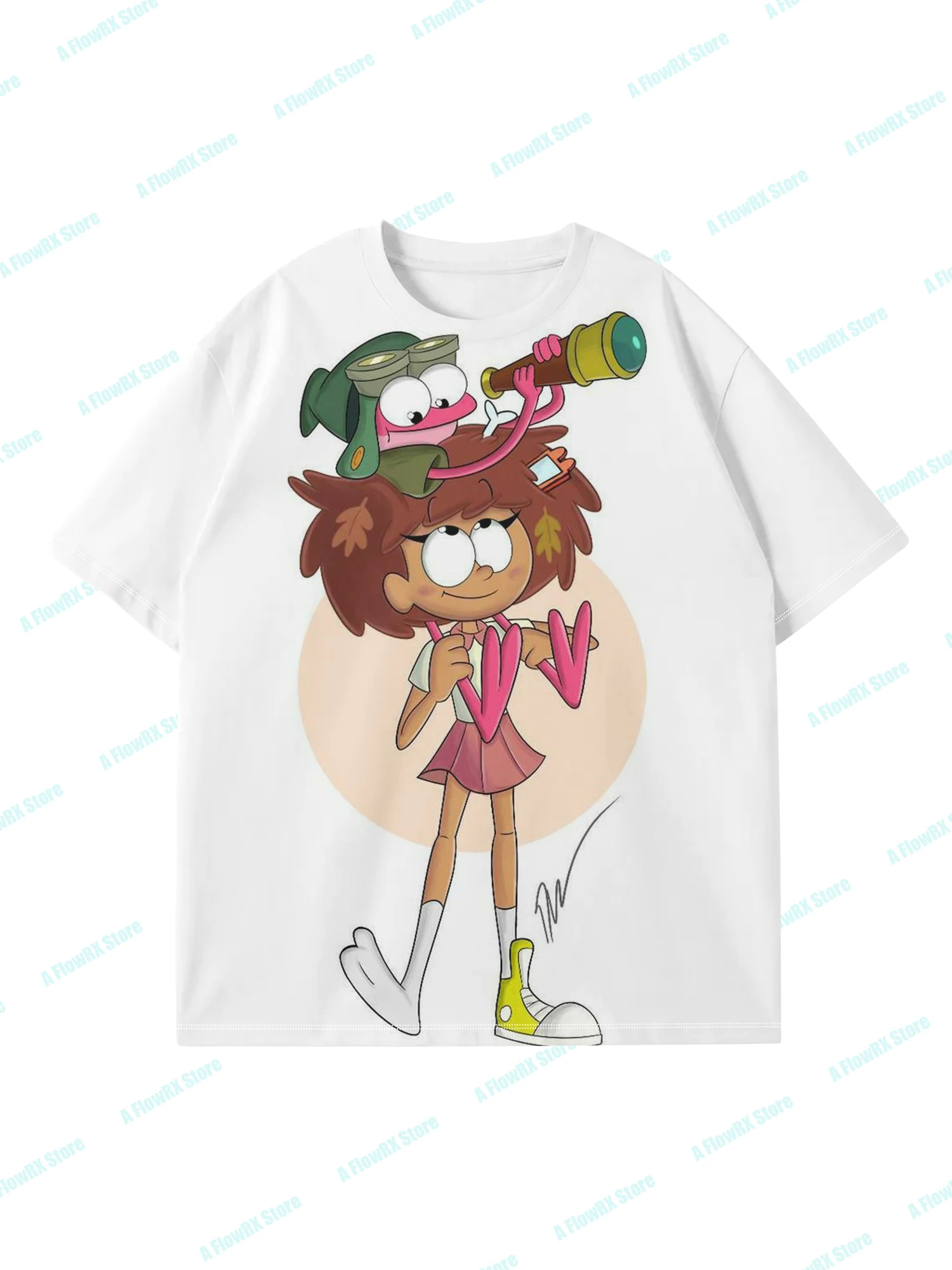 تيشيرتات Amphibia مطبوعة ثلاثية الأبعاد مثالية للاستخدام الخارجي غير الرسمي مناسبة للرجال والنساء والكبار والأطفال قابلة للتنفس ومريحة #1