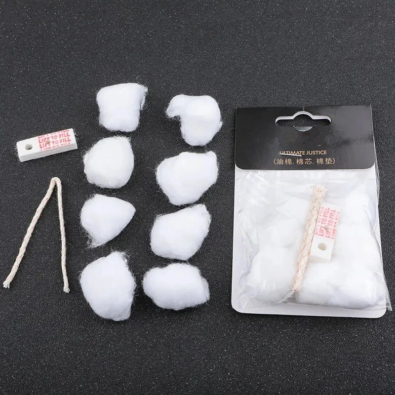 Oil Absorbent Cotton Wicks Pad Kit & Rubber Bottom & Spring Set Maintenance Repair Accessory For Zippo Zorro Kerosene Lighter