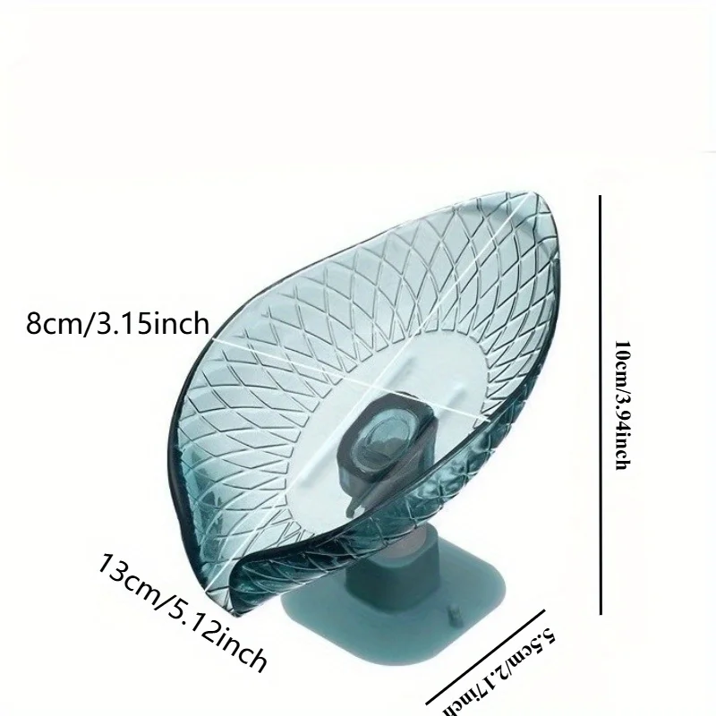 1 قطعة استنزاف حامل الصابون ورقة شكل صندوق الصابون شفط كأس صينية تجفيف الرف ل دش الإسفنج الحاويات اكسسوارات المطبخ الحمام