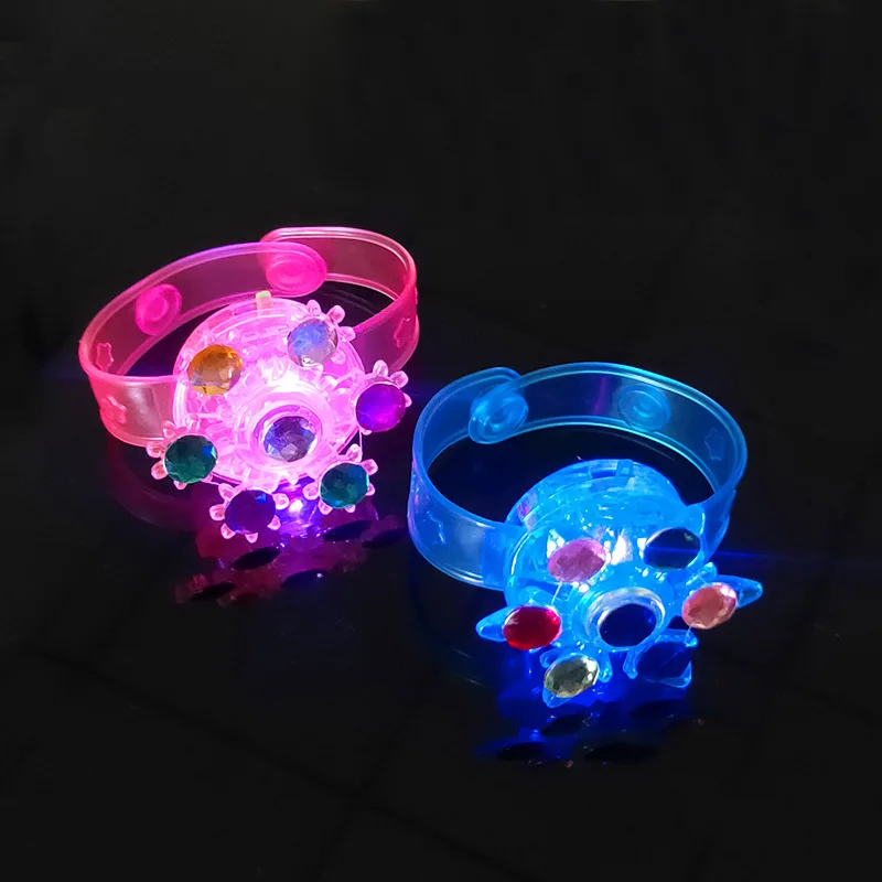 10Pcs LED Luminous Fidget Spinner Bracelet Toys for Kids Boys Girls Birthday Party Favors Wedding Guest Souvenirs Pinata Fillers