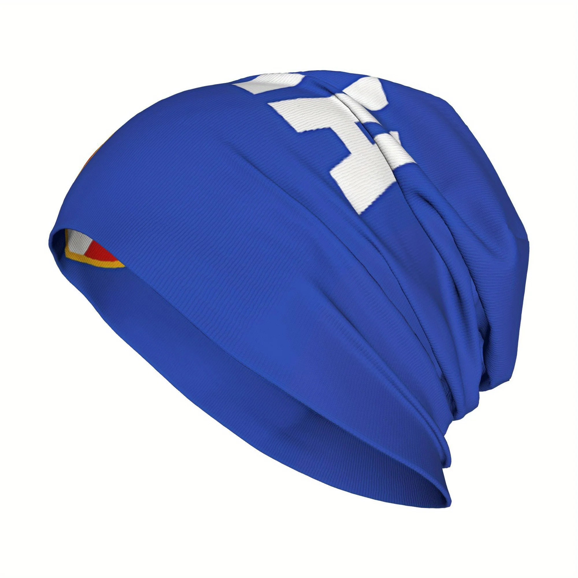 이탈리아 국기 펑키 스타일 니트 비니 남성용 모자 1개 - 폴리에스터 95%, 엘라스테인 5%, 패셔너블한 슬라우치 캡 (국기 포함)