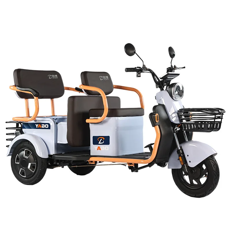 

Factory Direct Sales Electric Tricycle Pick-up and Drop-off Children Three-seater for The Elderly Family Battery Car