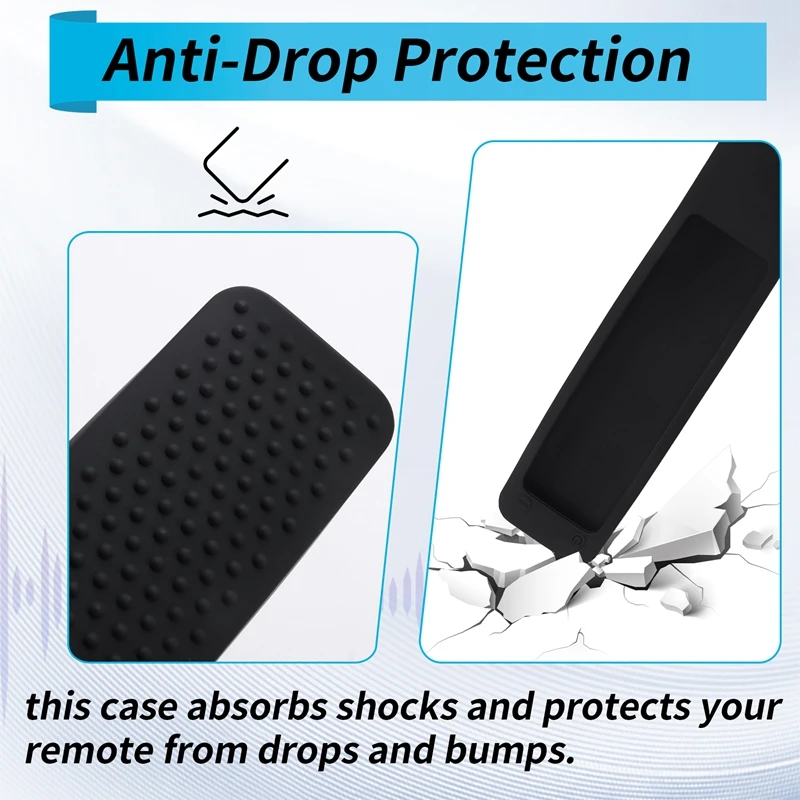 Silicone Remote Case For Xiaomi MY RM19 Anti-Slip, Anti-Drop Protective Cover With Anti-Lost Lanyard