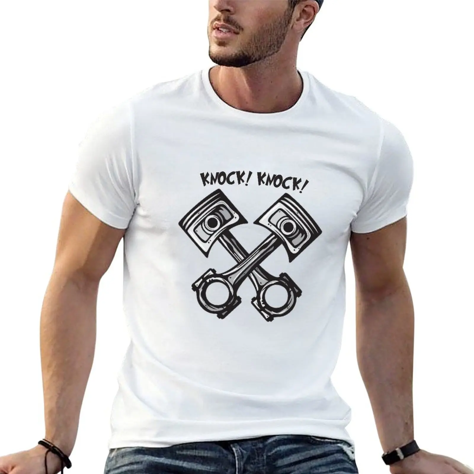 

plain Piston shirt cotton t man Engine Speed Race part shirt luxury brand T-Shirt 100% t men
