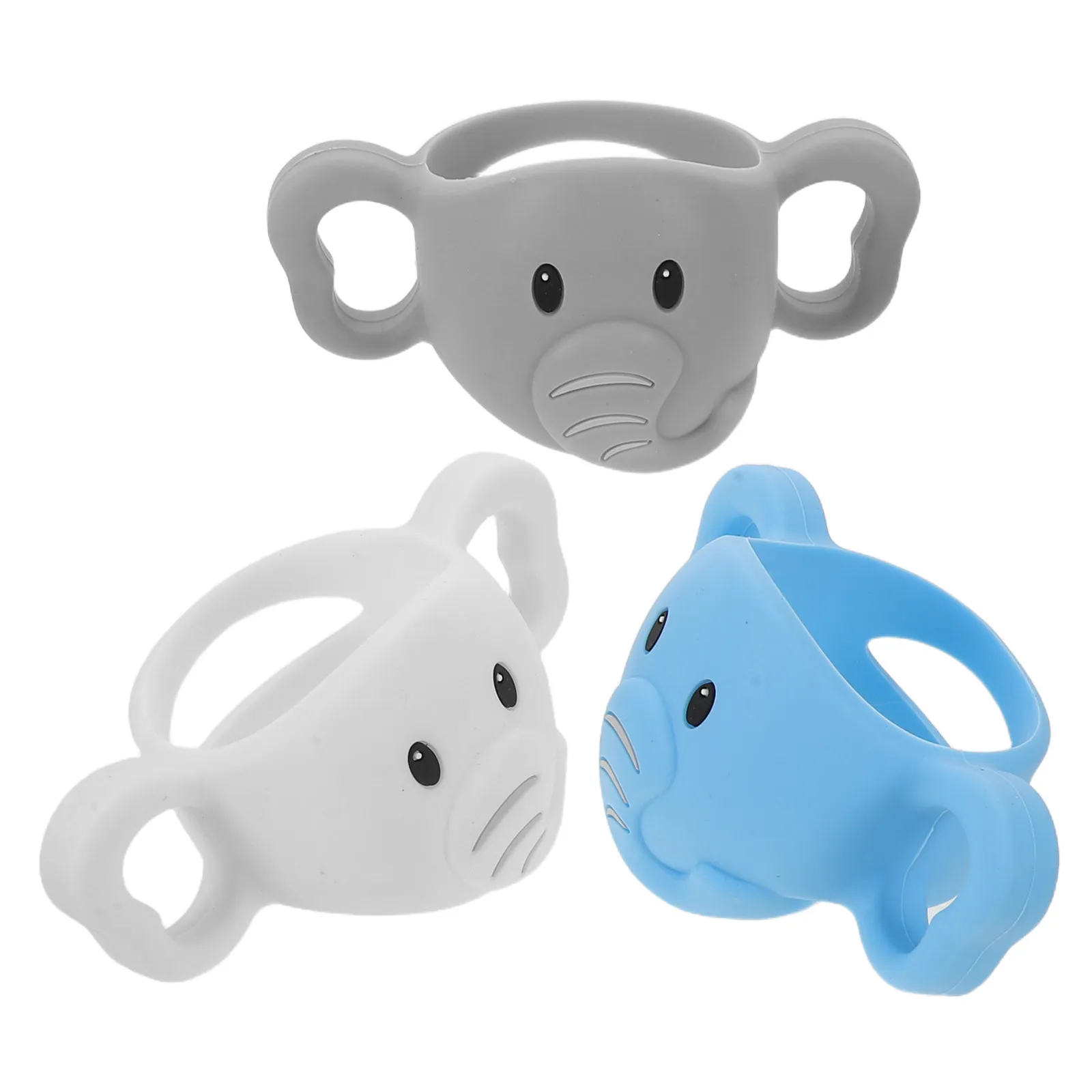 3Pcs Silicone Water Bottle Handle For Infant Baby Handles Easy-grip Ergonomic Design Non- Feeding Grips Compatible