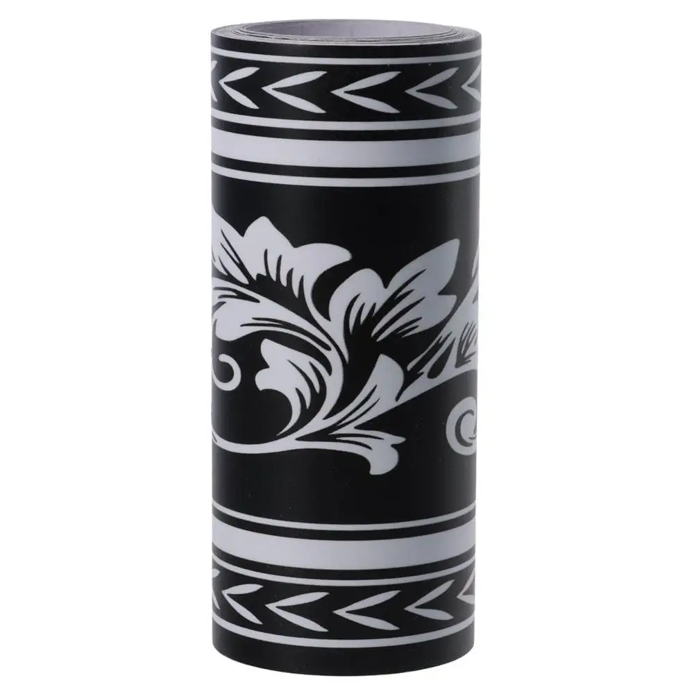 ورق حائط بحواف عصي وقشر زهور ، غطاء حائط من كلوريد البولي فينيل ، تصميم عتيق لغرفة النوم ، المطبخ ، ديكور ملصق البلاط ، 5 أمتار