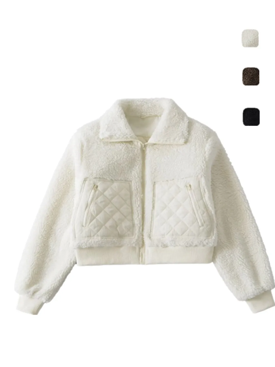 

Ele Lamb Fur Jaet High Waist Warm Autumn Winter Cotton Coat New Sle Bloggers Love Commute Straight Cut Long Sve Zi...