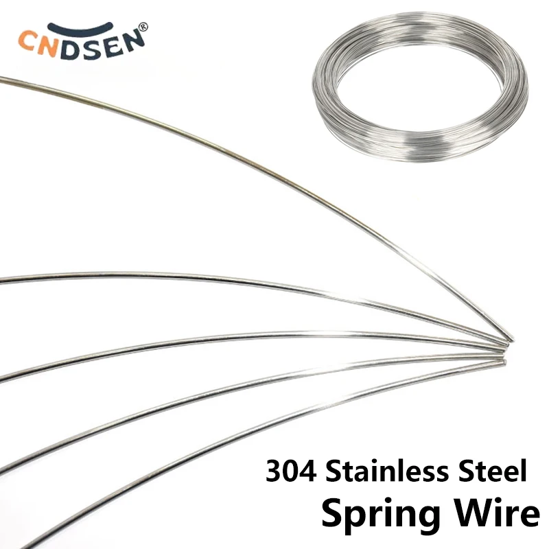

304 Stainless Steel Spring Wire Hard A2 Springs Steel Wire Diameter 0.4 0.5 0.6 0.7 0.8 1.0 1.2 1.3 1.5 1.8 2.0mm