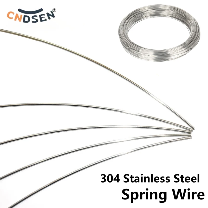 304 Stainless Steel Spring Wire Hard A2 Springs Steel Wire Diameter 0.4 0.5 0.6 0.7 0.8 1.0 1.2 1.3 1.5 1.8 2.0mm