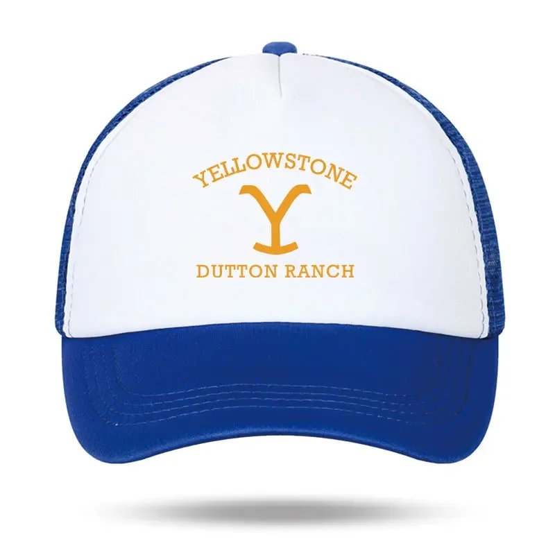 Classic Yellowstone Dutton Ranch Foam Trucker Cap Men Women Adjustable Mesh Dad Hat Adult Daily Sun Sports Visor Caps