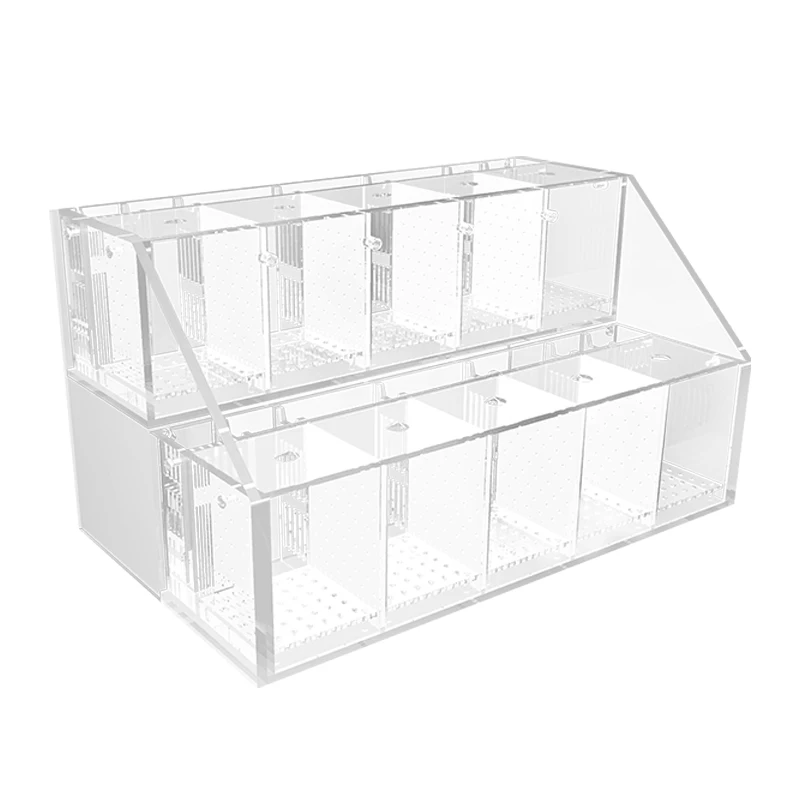 Customized Douyu Display Rack Multi-Grid Small Fish Tank Ecological Pot Acrylic Multi-Layer Turtle Jar Household Aquarium