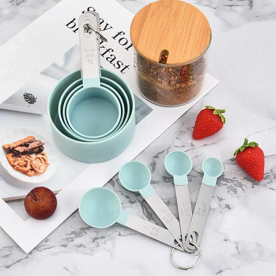 Plastic Measuring Spoon Set with Stainless Steel Handles 3
