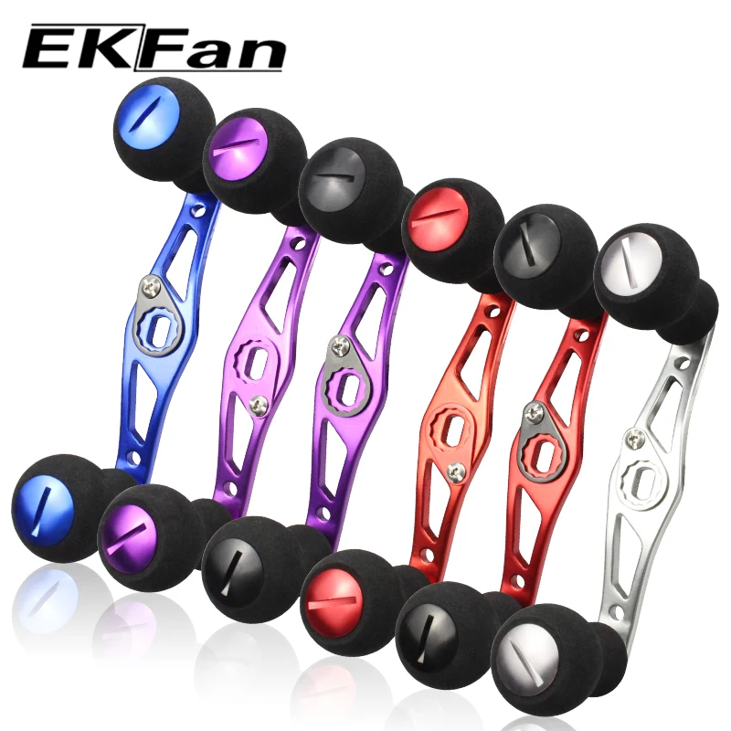 EKFan Fishing Handle Reel Aluminum Alloy Handle and EVA Knobs Suit For SHI & DAI Baitcasting Tackle Acessories