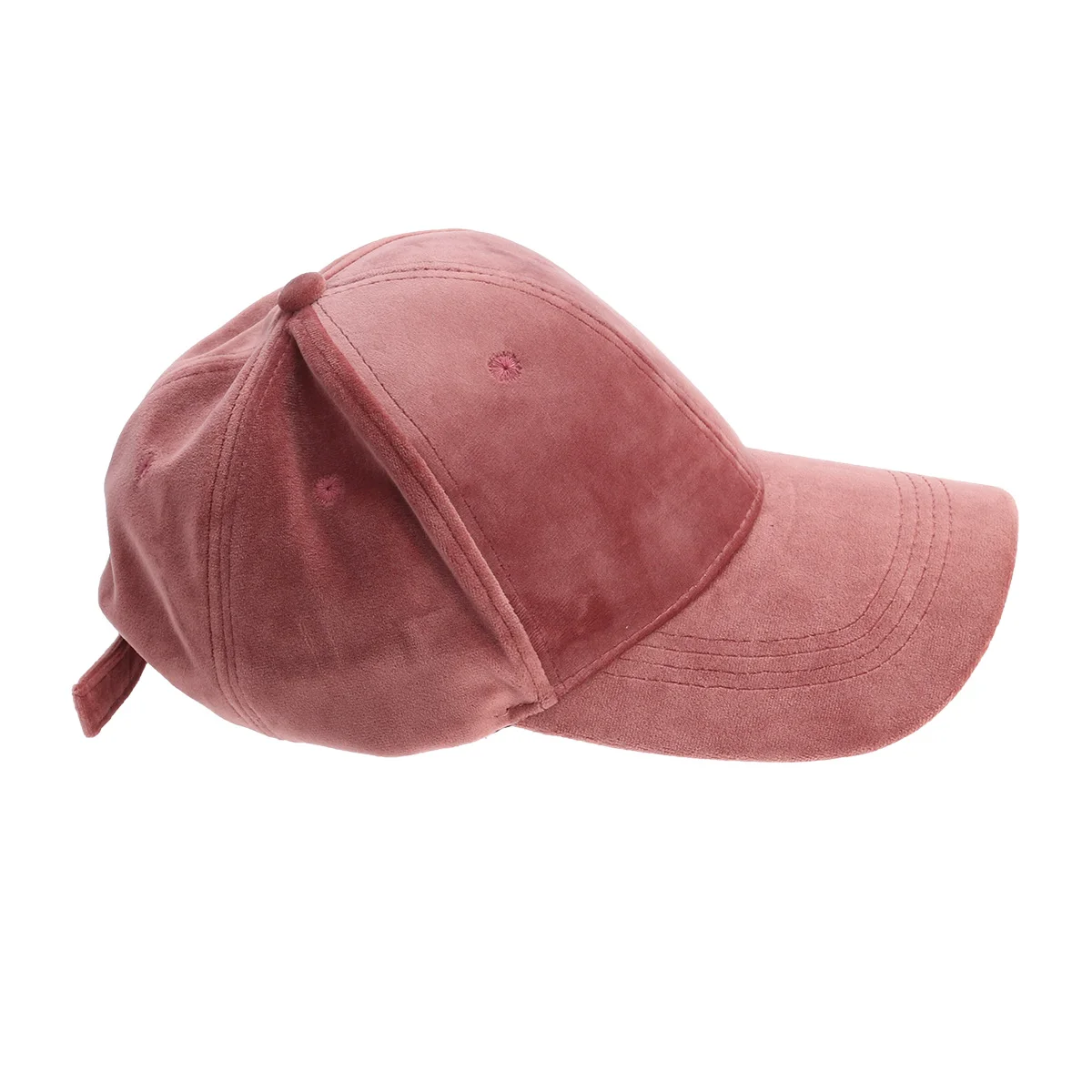 

Baseball Cap Flat Brim Adjustable Unisex Hats for Men Women Pink Hip Hop Velvet Material Running Golf Tennis Outdoor Activities