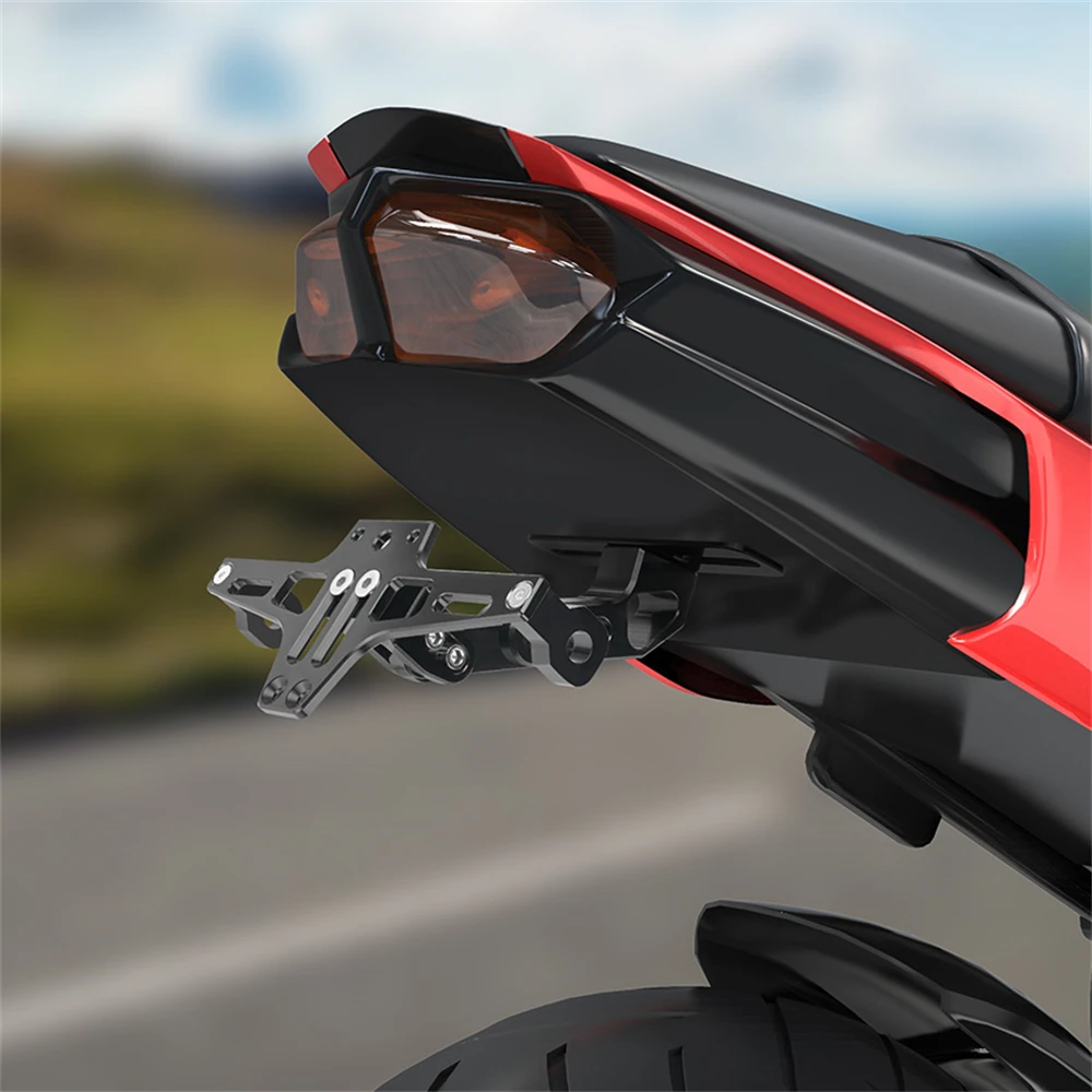 Motorrad Kennzeichenhalter Fender Eliminator Universal Motorrad Tail Tidy Motorrad Nummer Kennzeichenhalter Halterung – Detail 5