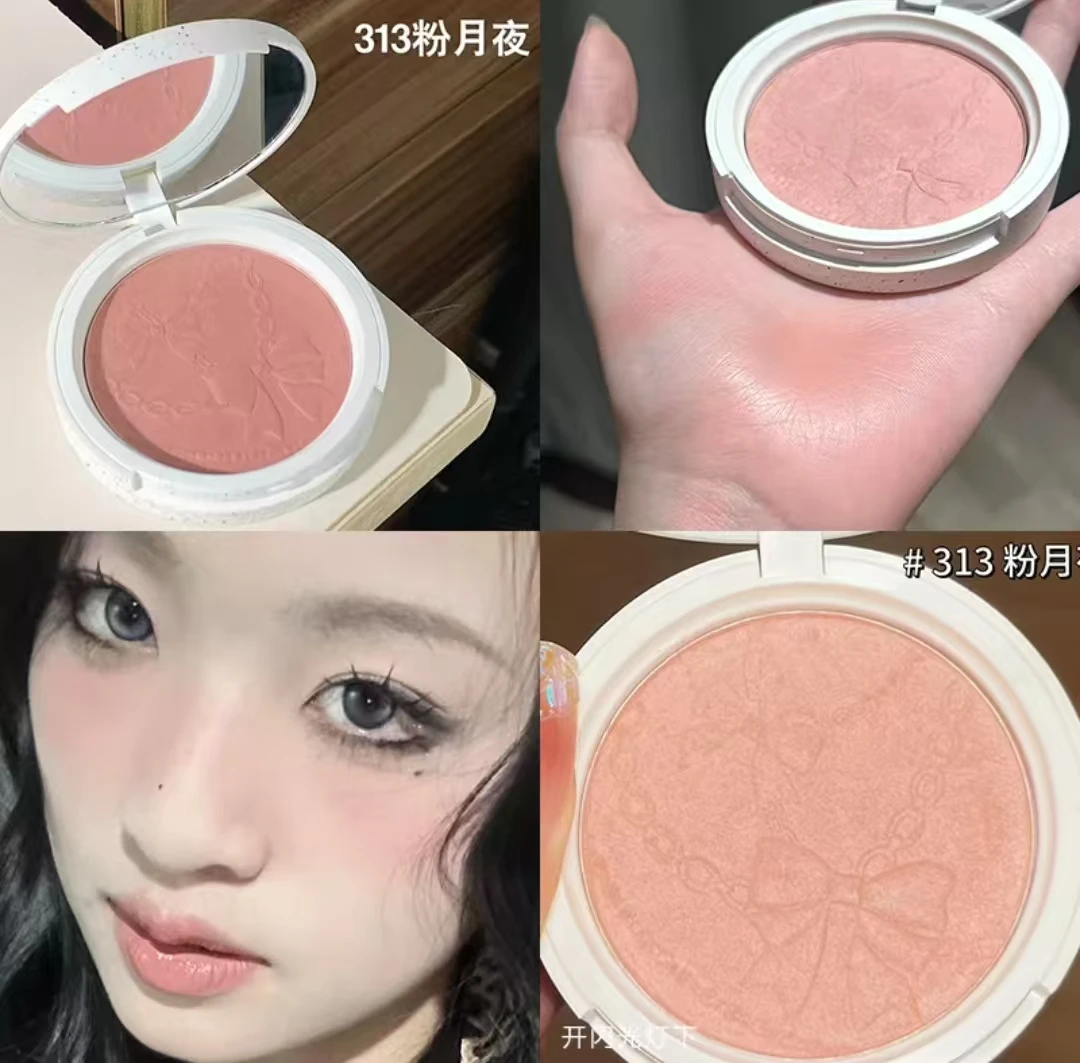 Choiz beleza assado blush brilho translúcido natural arco alívio boa tez acabamento banho de sol maquiagem facial de longa duração