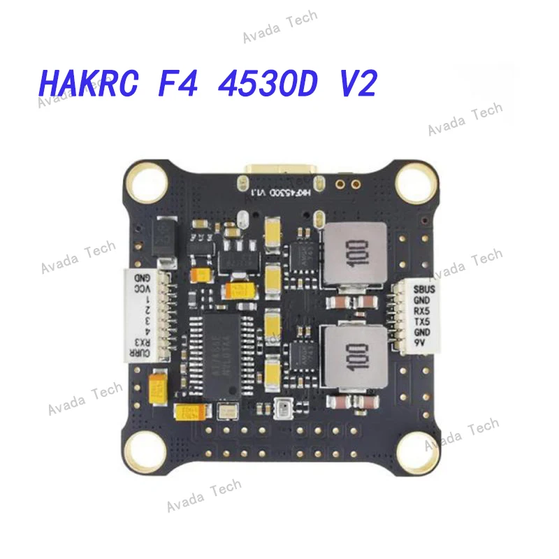 HAKRC F4 4530D V2 HAKRC F4530D Flight Controller provides great power all in a 30.5x30.5mm mounting pattern