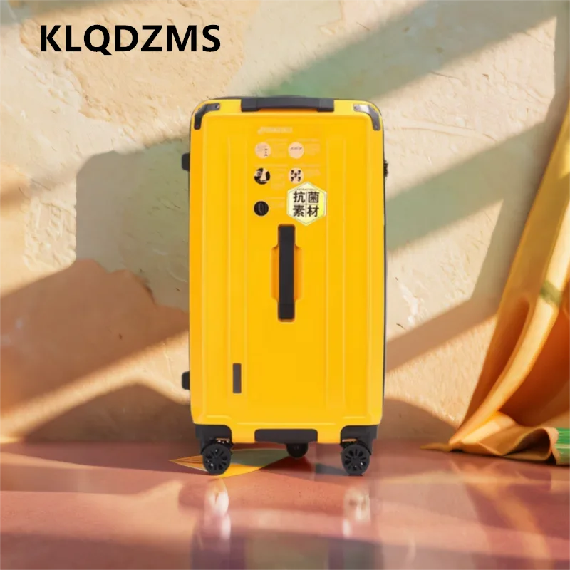 KLQDZMS Luggage Travel Bag Large Capacity Trolley Bags ABS + PC Boarding Box Women's Password Box Universal Wheel Suitcase