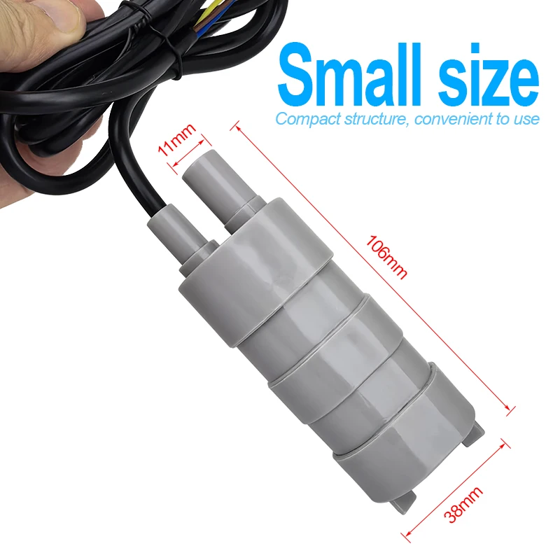 DC12V 1000L/H Submersible Pump for Slotting Machines Water Drilling Cutting Large Flow Aquarium Water Pump