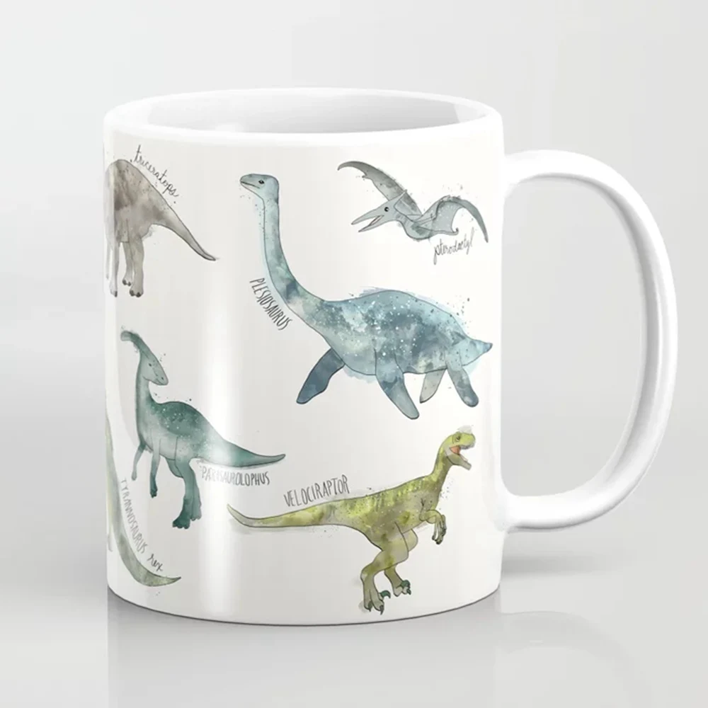 Dinosaurs Coffee Mug 11oz Ceramic Coffee Mug Home Milk Cup Christmas Dino MUG Kids Boy Birthday Gift