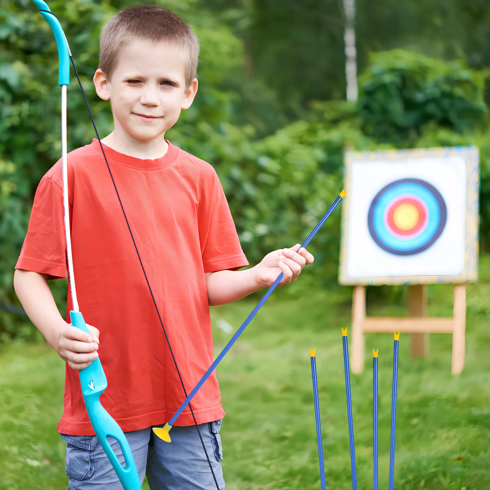 16 Stück Kinder Bogenschießen Spielzeug Saugnapf Pfeile für Kinder Bogen Zubehör Jungen