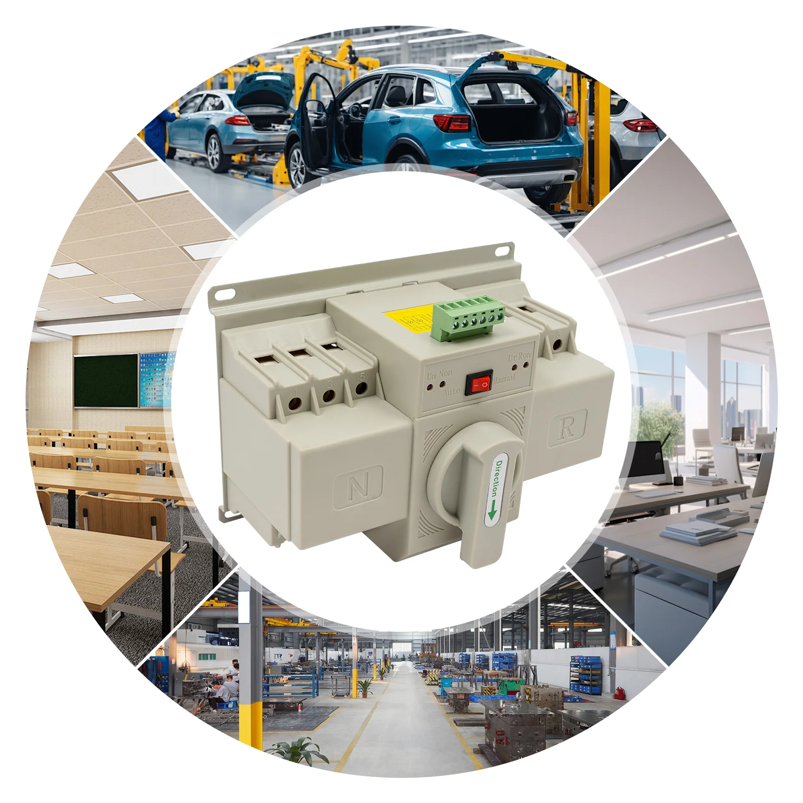 Dual Power Transfer Switch For Homes/High-Rise Buildings/Factories - Easy Operation&English Manual, Multiple Interfaces