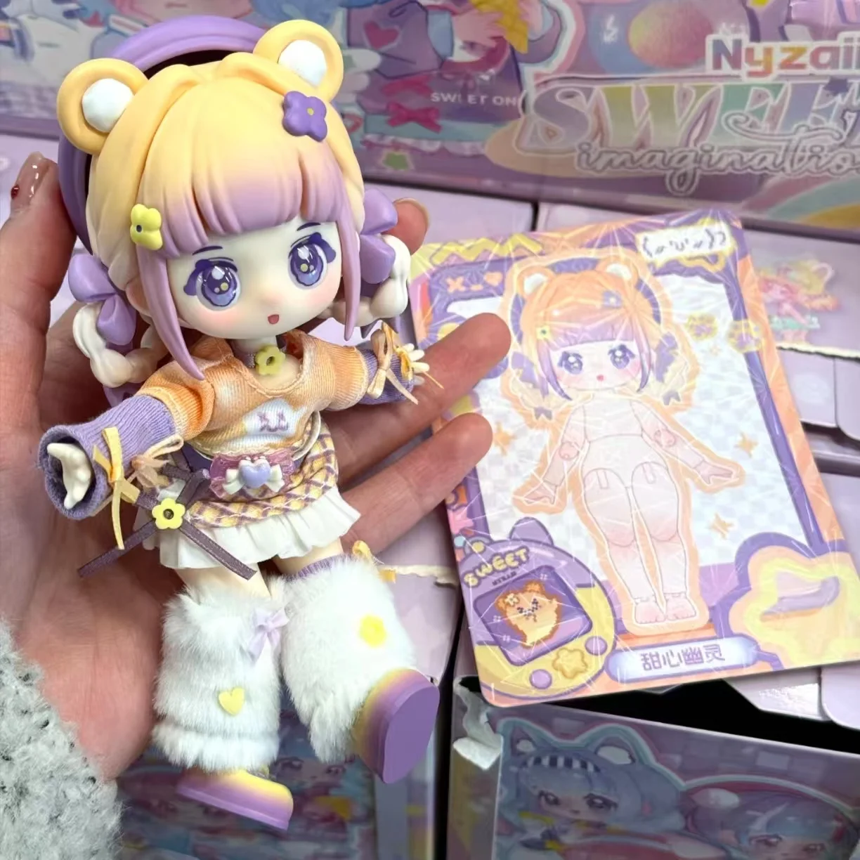 

1/12 Electronic Pet Bjd Nyzaii Sweet Fantasy Mystery Box Joint Movable Doll Action Anime Figures Collect Kawaii Model Gift Toy