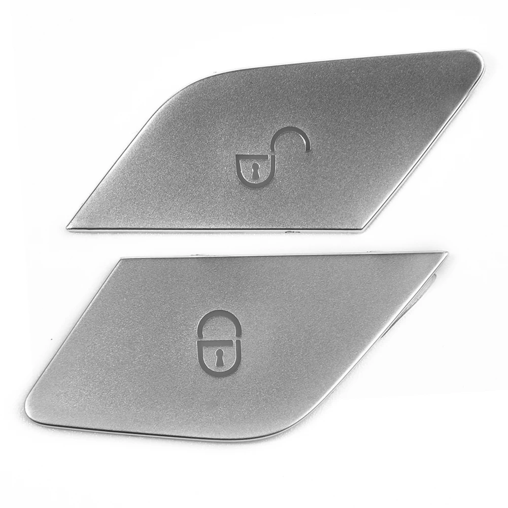 Auto 2 Pcs Decal Stickers GLC LHD Left Hand Drive W213 2005-2020 Car Door Lock Switch 2 Pcs Automotive Interior