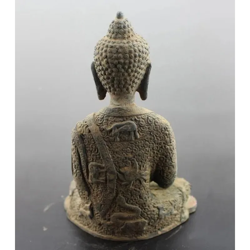 Antique Old earth Copper Bronze Buddha Sakyamuni Buda Gautama Siddhartha statues