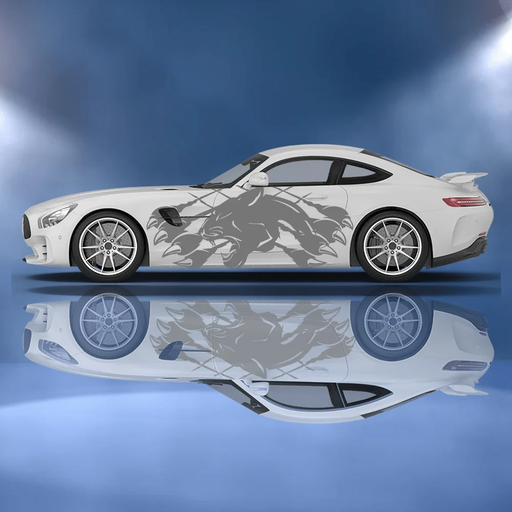 

Leopard Wolf Claw Mark Car Vinyl Wraps Decal Self-adhesive PVC Sticker Suitable for Trucks SUV Decoration Auto Accessories Gift