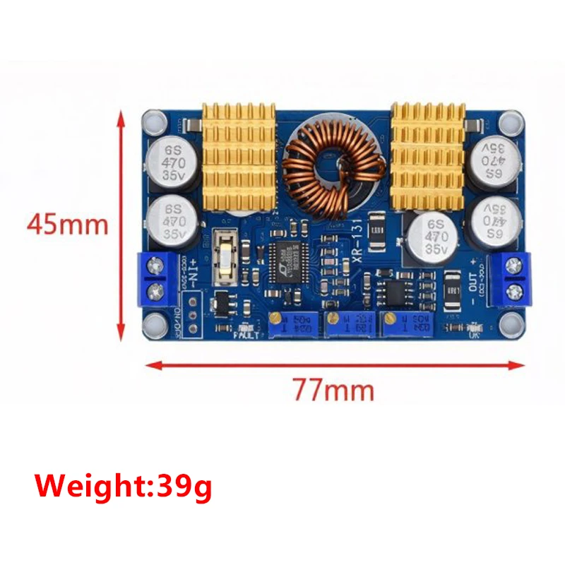 LTC3780 DC-DC 5-32V to 1V-30V 10A Automatic Step Up Down Regulator Charging Module Power supply module