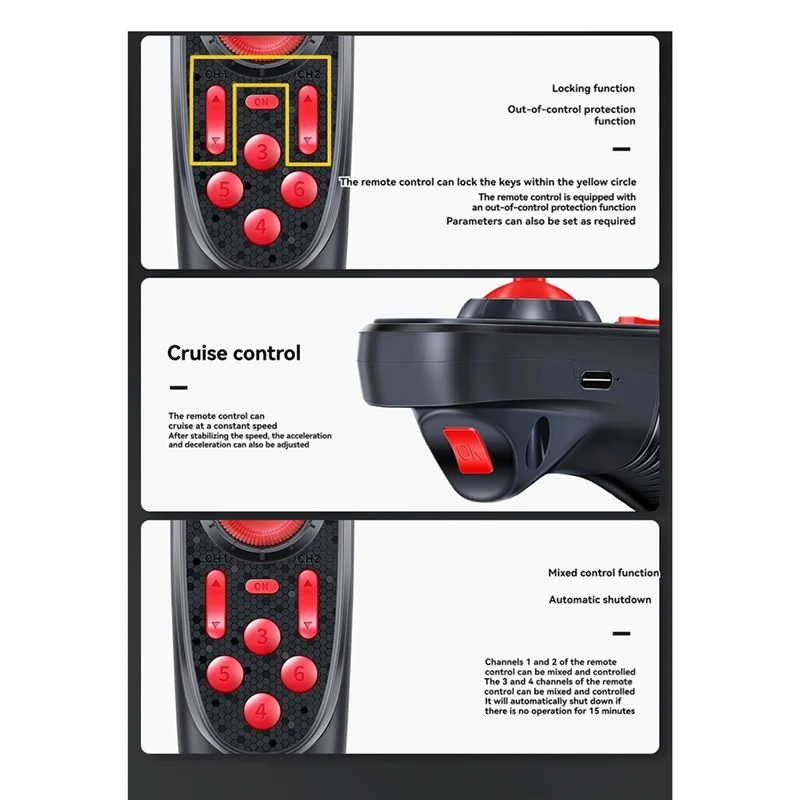 

SUNRI-RC Jet Engine Kit Underwater Jet Boat 4-Blade CW CCW Propellers Brushless 40A ESC Servo Tester And Radio Transmitter