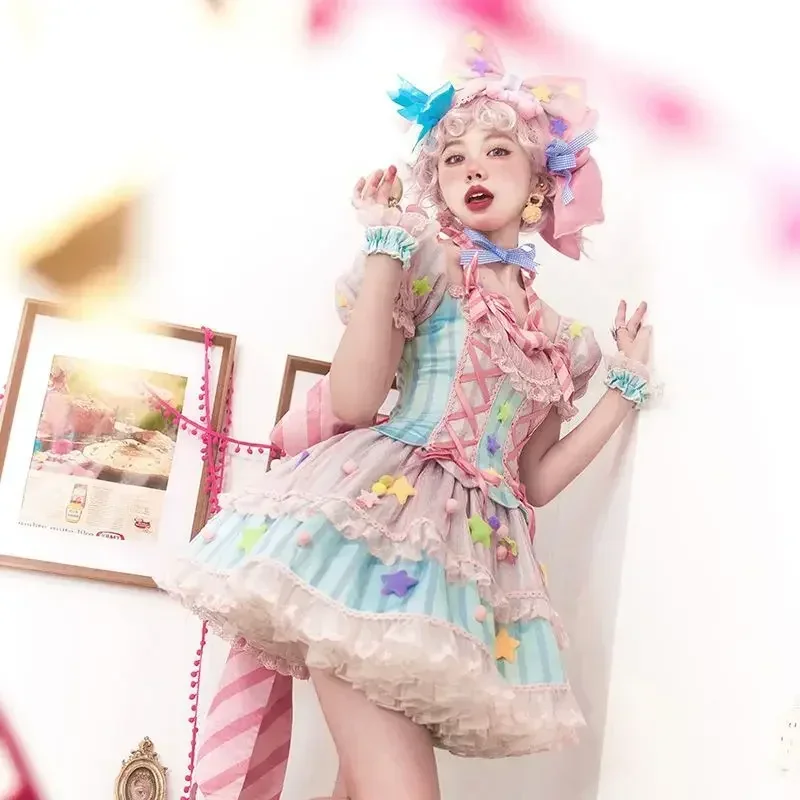 Coalfell Sakuraji Lolita Original Design Genuine Sand Sugar Magic Op Lolita Light Lo Dress Daily Dress Princess Dress