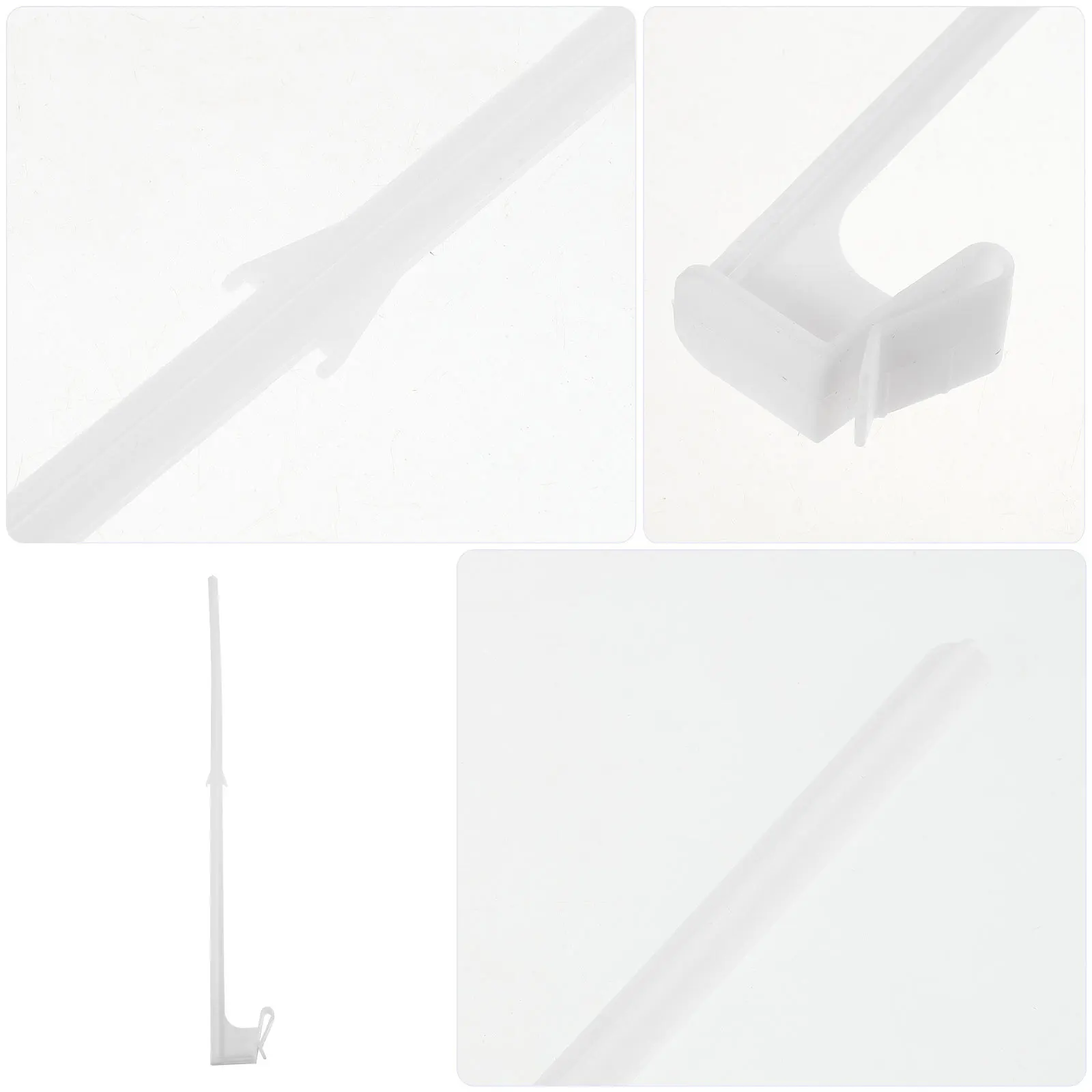 10Pcs Car Window Flag Poles Plastic Universal Clip-on Holder for Vehicle Flags Patriotic Sports Events Parade Car Flag