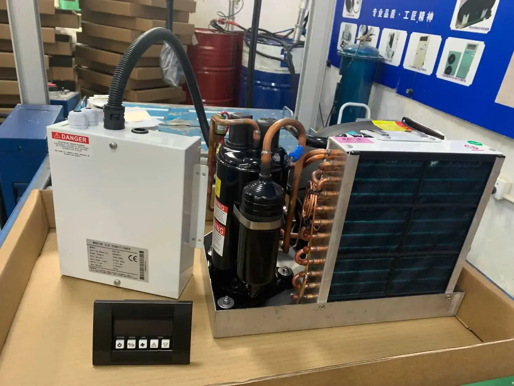 Hopewell 220V 110V Compact AC Units Marine Boat Air Conditioner 6000 8000 10000 12000 16000 Btu