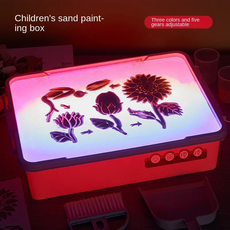 Children's Sand Painting Table More than Tool Belt Lighting Intelligence Intelligent Family Interactive Hands-on Toys