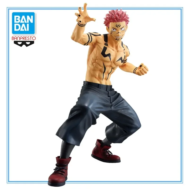 In Stock Original BANDAI BANPRESTO Jujutsu Kaisen Ryomen Sukuna PVC 21CM Anime Character Model Collection Dolls Toys Gifts