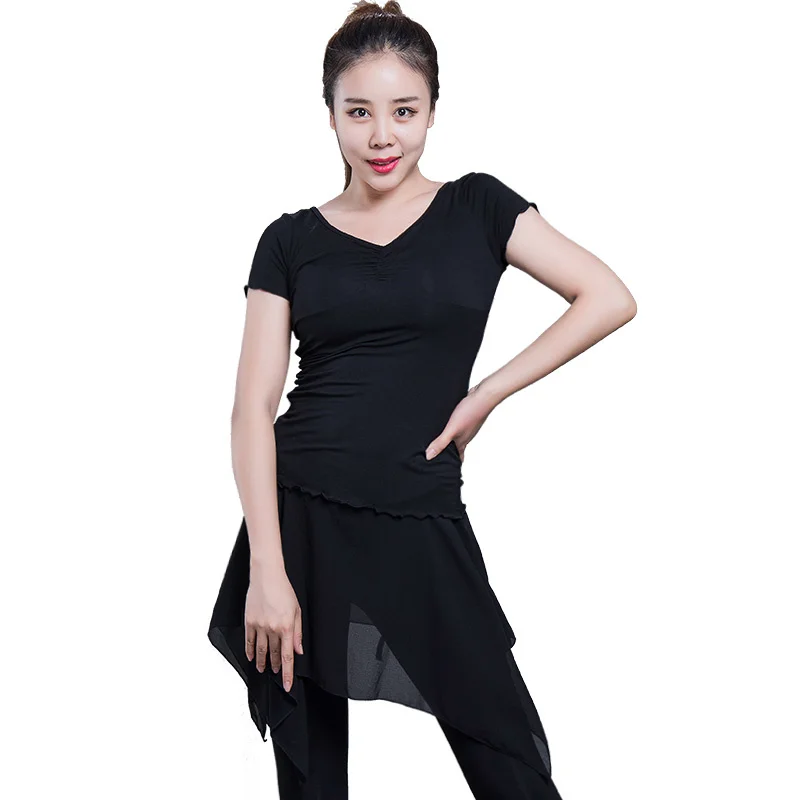 Dance training clothes Latin dance clothes for women adult slim new suit short sexy Modern dance